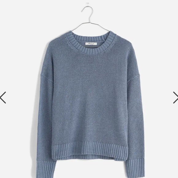NWT! Madewell Linen Drop-Shoulder Sweater. Item #Item NQ344. Size small - Picture 1 of 6